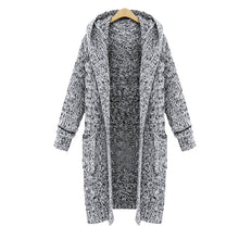 Load image into Gallery viewer, LASPERAL Harajuku Long Cardigan Ladies 2019 Fall Casual Knitting Sweater Women Large Coat Jacket Winter Hooded Sweaters Jumpers